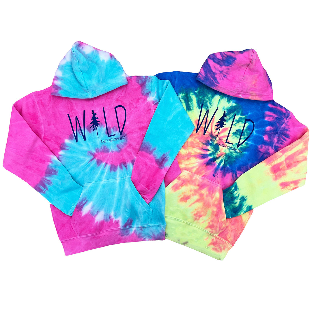 Apparel Tie Dye Hoodie Pink And Blue Color Wheel Hoodie In Pink